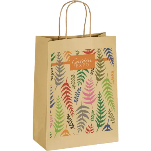 Ecological Digital Print Midi Paper Gift Bag 150gsm Branded